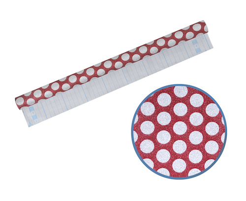 PAPEL AUTOADHESIVO OMEGA FANTASÍA C/BRILLANTINA. 45 CM X 1 MTS. FJ069