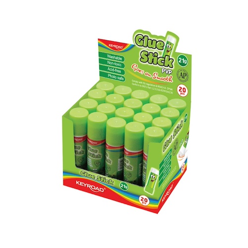BARRA ADHESIVA KEYROAD 21gr, CAJÓN C/320 UN.