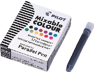 SET C/12 CARTUCHOS DE TINTA SURTIDOS PILOT PARA PARALLEL PEN