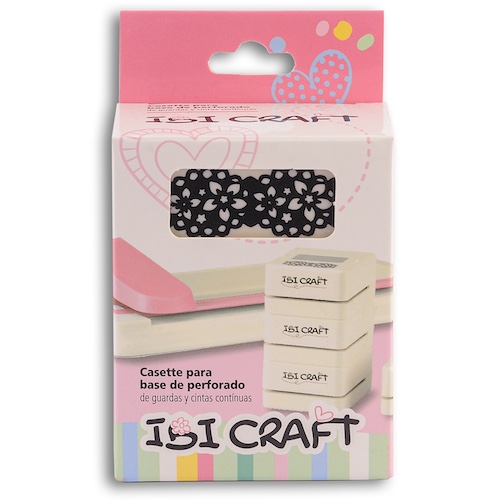 PERFORADORA DE BORDES IBI CRAFT, (51x51MM), DISEÑO FLORES