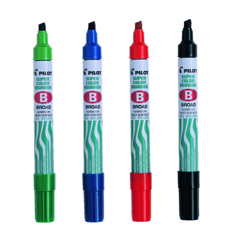 MARCADOR PERMANENTE PILOT MARAB. PUNTA BISELADA.