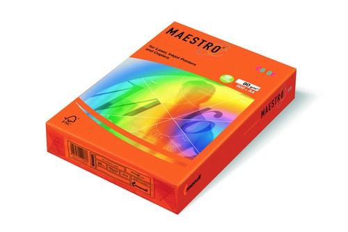 PAPEL DE COLOR MAESTRO ORANGE 80 GR. A4