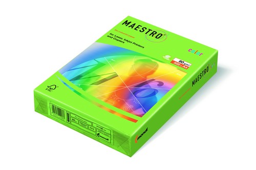 PAPEL DE COLOR MAESTRO SPRING GREEN 80 GR. A4