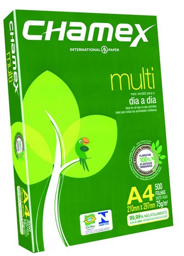 PAPEL FOTOCOPIA CHAMEX A4.  210 X 297. 75 GR