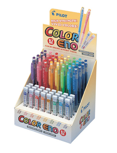EXHIBIDOR C/32 PORTAMINAS HCR-197 Y 24 TUBOS DE MINAS PILOT COLOR ENO, 0.7 MM