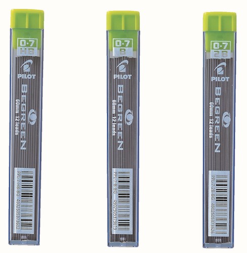 CAJA CON 100 ESTUCHES DE MINAS PILOT 0.7 mm HB - B - 2B