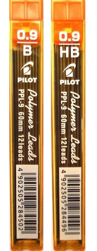 CAJA CON 10 ESTUCHES DE MINAS PILOT 0.9 MM. HB- B- 2B