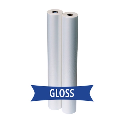 ROLLO P/LAMINACIÓN TRANSP. BRILLANTE, 2500m x 32,5cm, 22mic