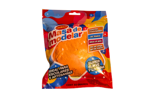 MASA PARA MODELAR OMEGA SÚPER LIVIANA. NARANJA