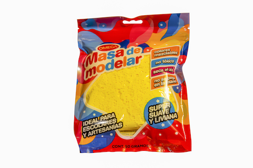 MASA PARA MODELAR OMEGA SUPER LIVIANA. AMARILLA