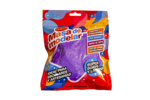 MASA PARA MODELAR OMEGA SUPER LIVIANA. VIOLETA