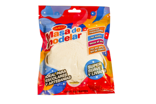 MASA PARA MODELAR OMEGA SUPER LIVIANA. BLANCA