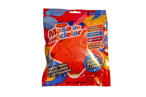 MASA PARA MODELAR OMEGA SUPER LIVIANA. ROJA