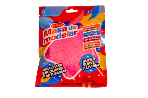 MASA PARA MODELAR OMEGA SUPER LIVIANA. FUCSIA
