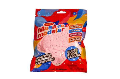 MASA PARA MODELAR OMEGA SUPER LIVIANA. ROSADA