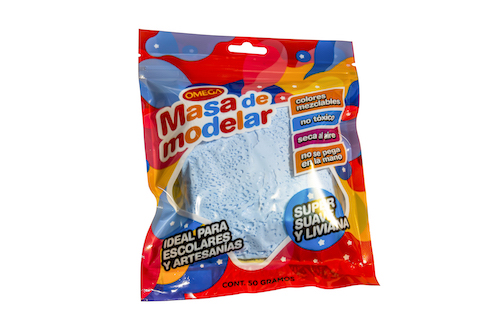 MASA PARA MODELAR OMEGA SUPER LIVIANA. CELESTE