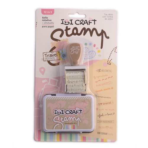 SELLO ROTATIVO IBI CRAFT C/12 DISEÑOS Y ALMOHADILLA - SERIE 