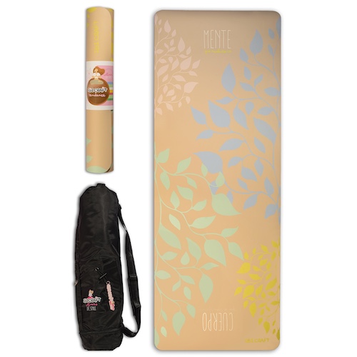 MAT PARA YOGA+ BOLSO (N) IBI CRAFT TENDANCE,68x183cm, MENTE QUE EVOLUCIONA, CUERPO QUE SE TRANSFORMA